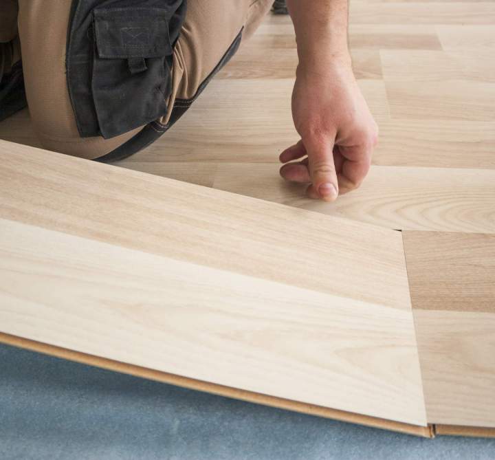 Installation parquet flottant Honfleur